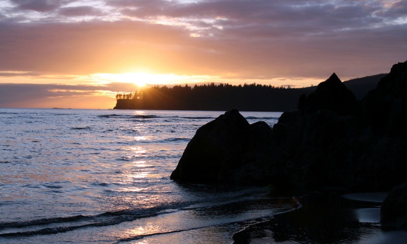 Neah Bay on the Makah Reservation along the Olympic Peninsula