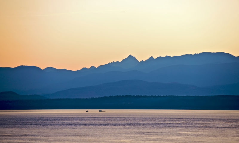 Olympic Mountains from Whidbey Island